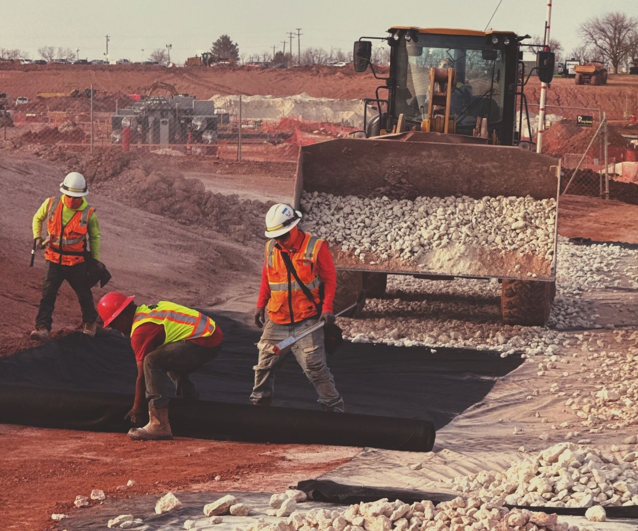 Heavy civil construction project supported by Trinity Environmental